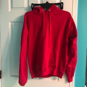 Red hoodie sweatshirt